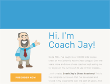 Tablet Screenshot of coachjayschessacademy.com